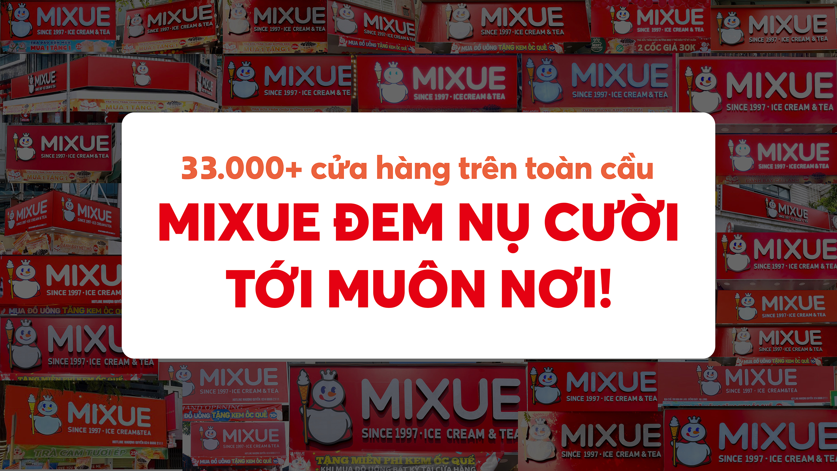 Banner Cửa hàng Mixue